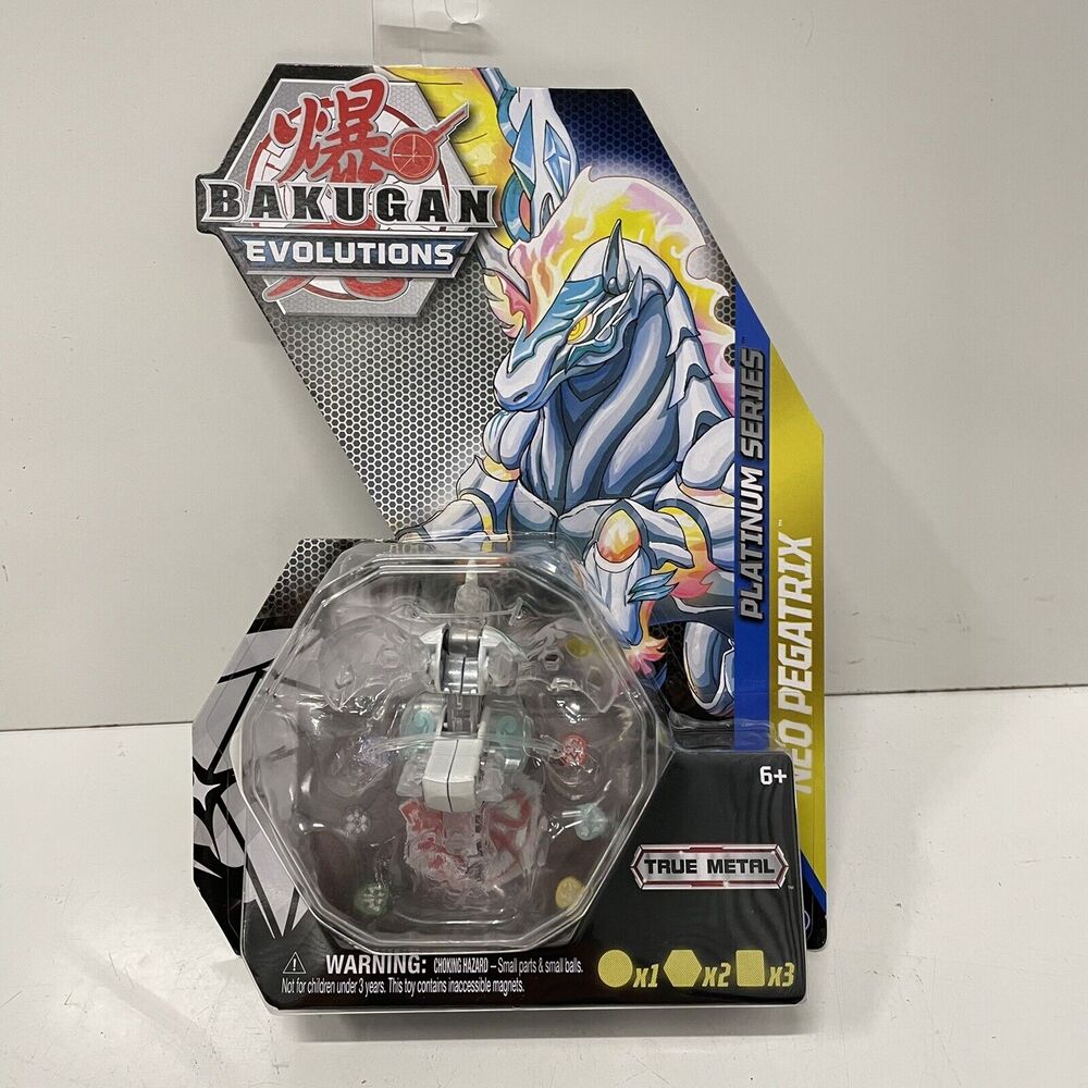Spin Master Bakugan Evolutions True Metal Diamond Chase Platinum Neo Pegatrix